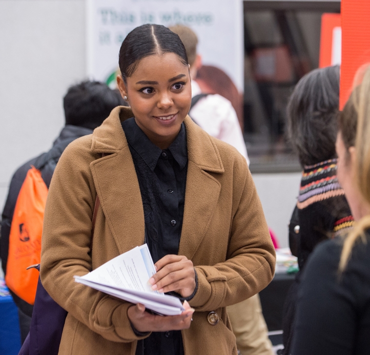 Student at a fair